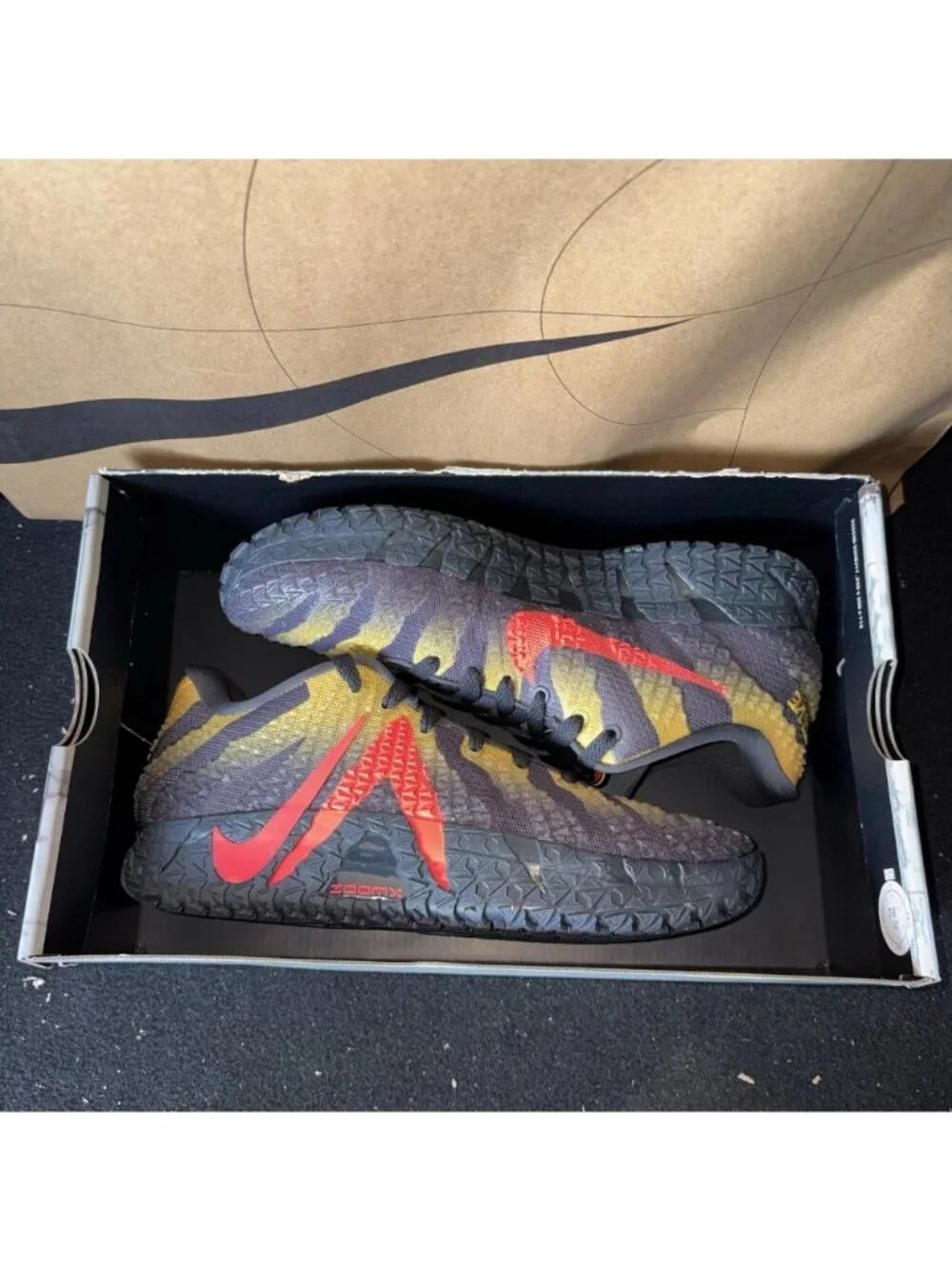 New Nike JA 3 Black Yellow Red Jurassic Park Raptor IU7240 001 Men Size 8